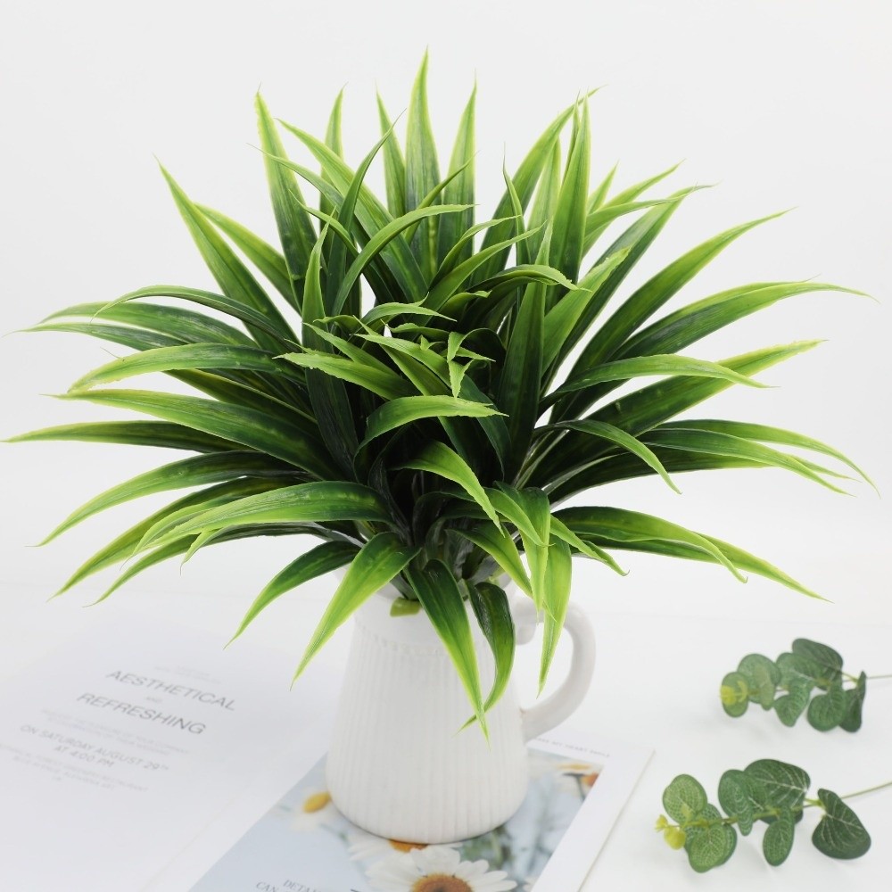 Spider Plant Hanging - Hojas de Orquídea Artificiales Realistas de