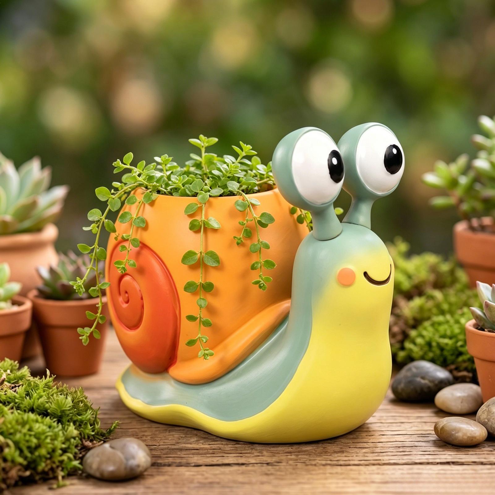 Maceta con forma de caracol, s - Echeveria Succulent reseña y precio