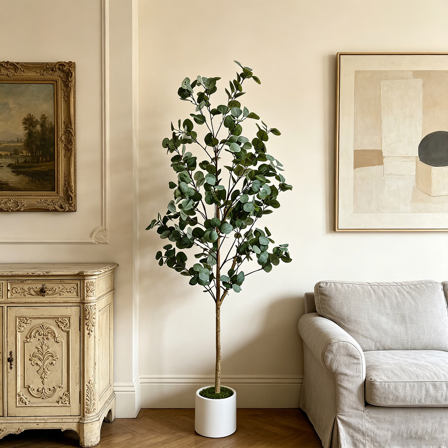 Árbol de Eucalipto Artificial  - Ficus Lyrata Tree reseña y precio